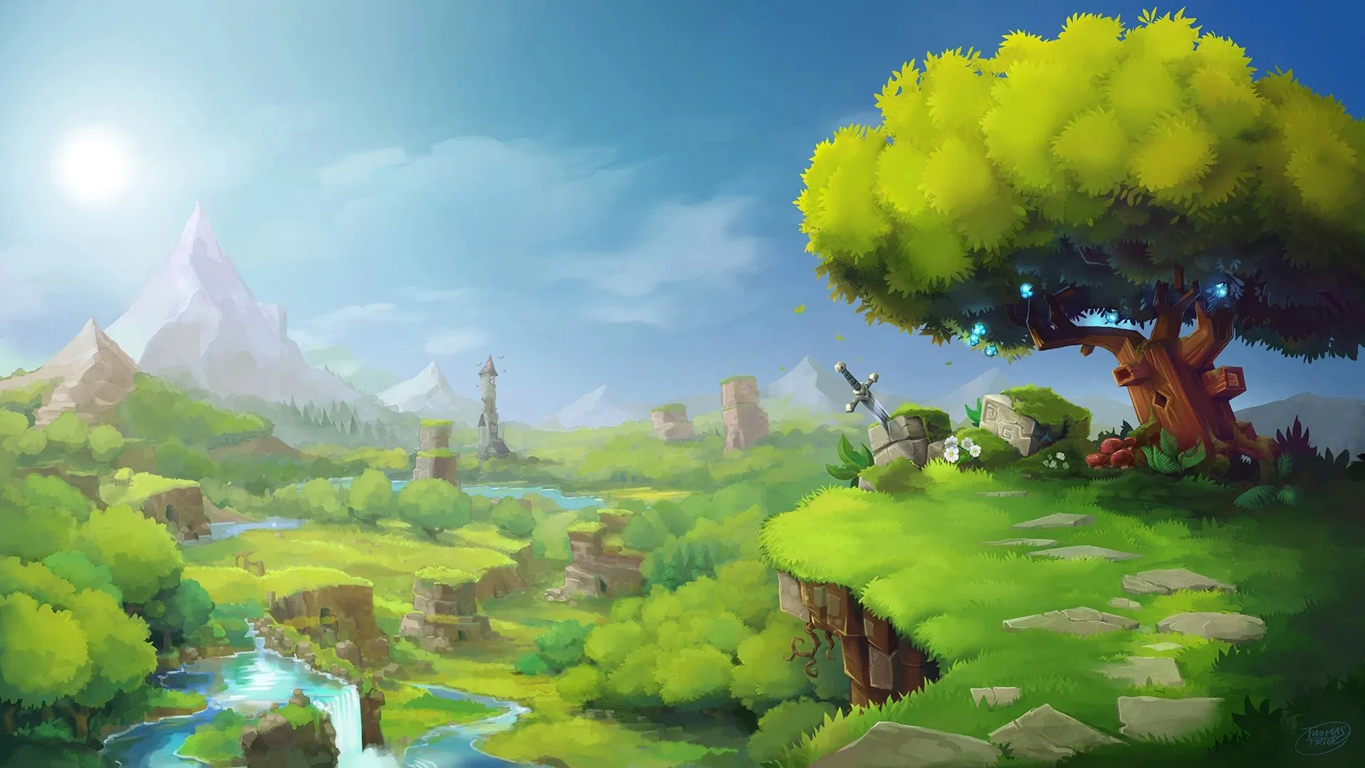 Emerald Grove manzarası