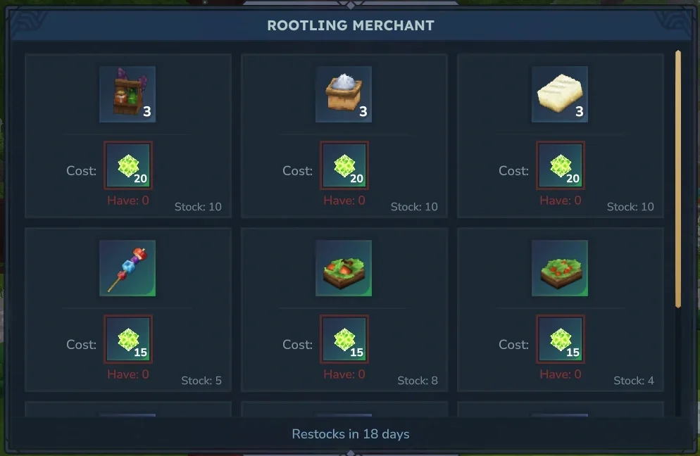 Rootling Merchant
