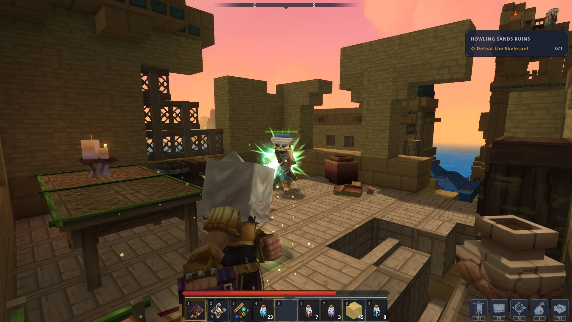 Emerald Grove ve Howling Sands kalıntıları